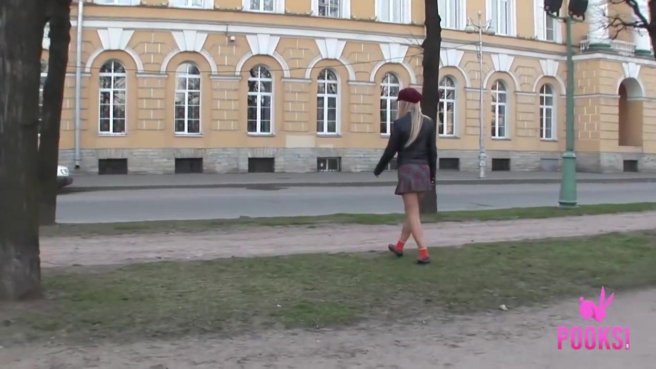 Perverted Blonde Chick Madeline Gives A Sloppy Blowjob!