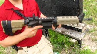 How to Clear Fun AR15 Double Feed Jams Video - Glock Breach Loading & SB15