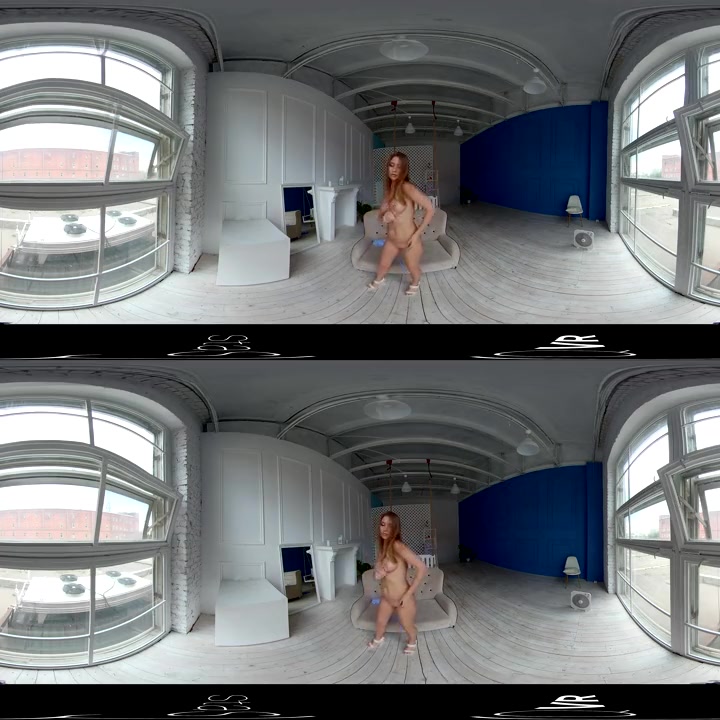 VR porn - Red Hair, Blue Dress 360º - StasyQVR