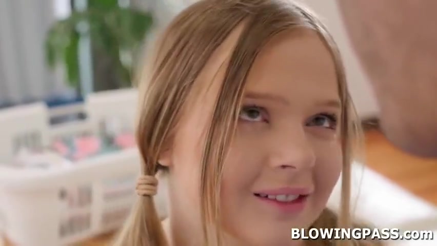 Petite Blonde And Coco Lovelock - Teen 18+ Babe Tips Crew With Sloppy Blowjob