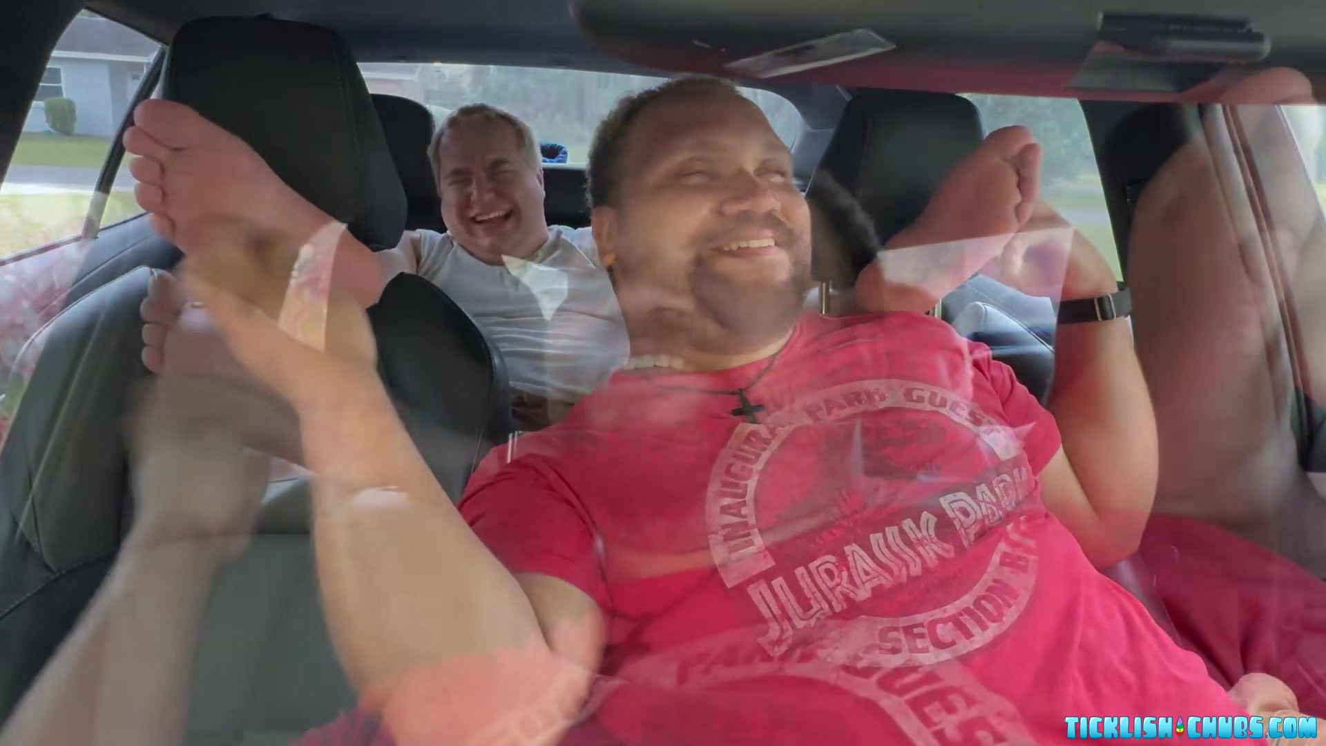Chub Matt is so happy Devon sniffs his feet for a brief minute