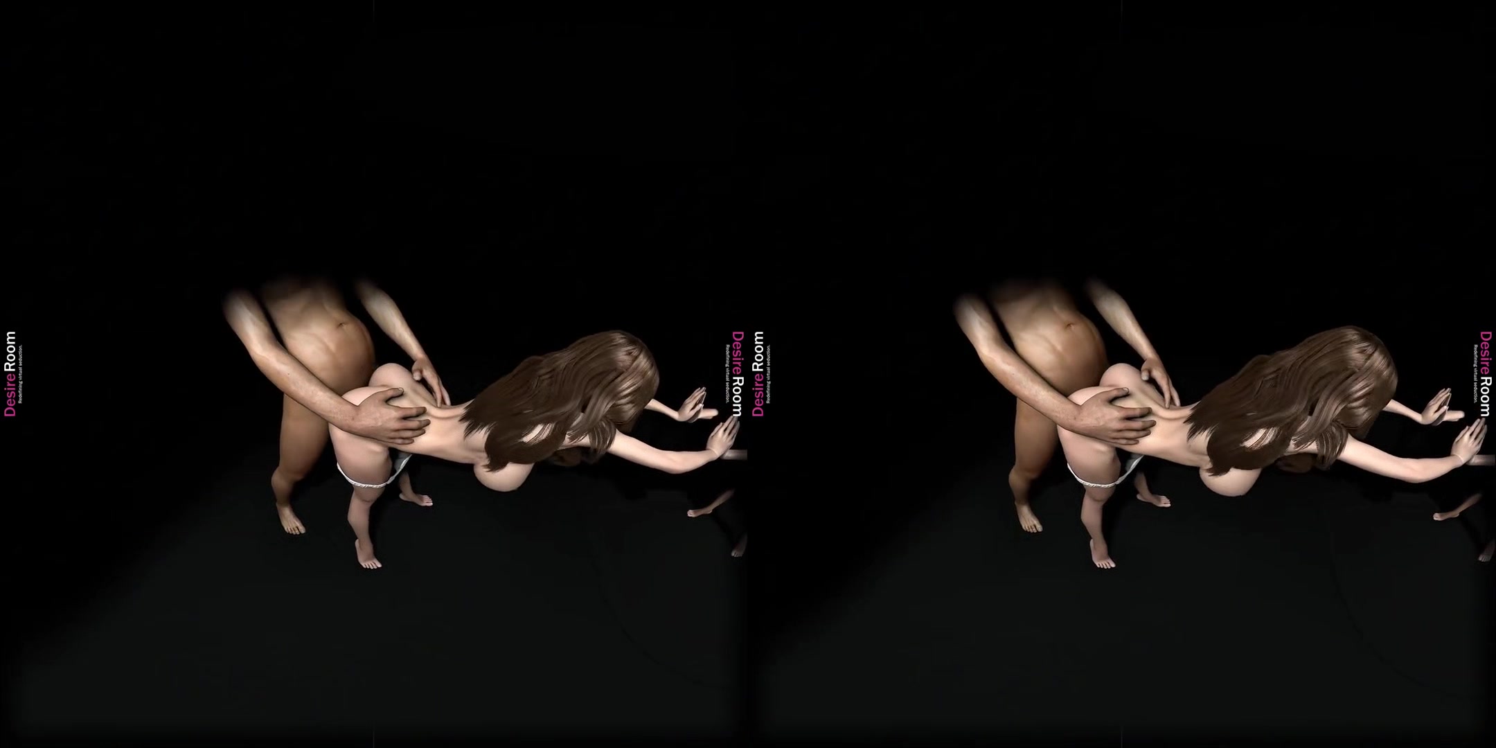 Hard Fuck Against Mirror