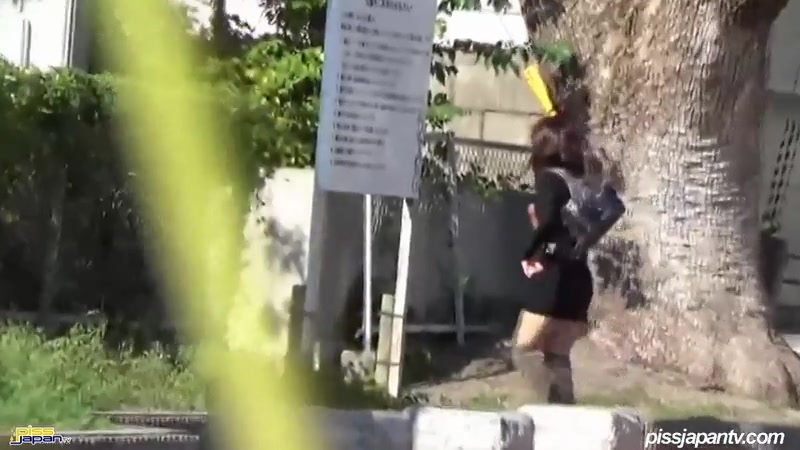 Smooth Ladies Wet The Pavement - PissJapanTV