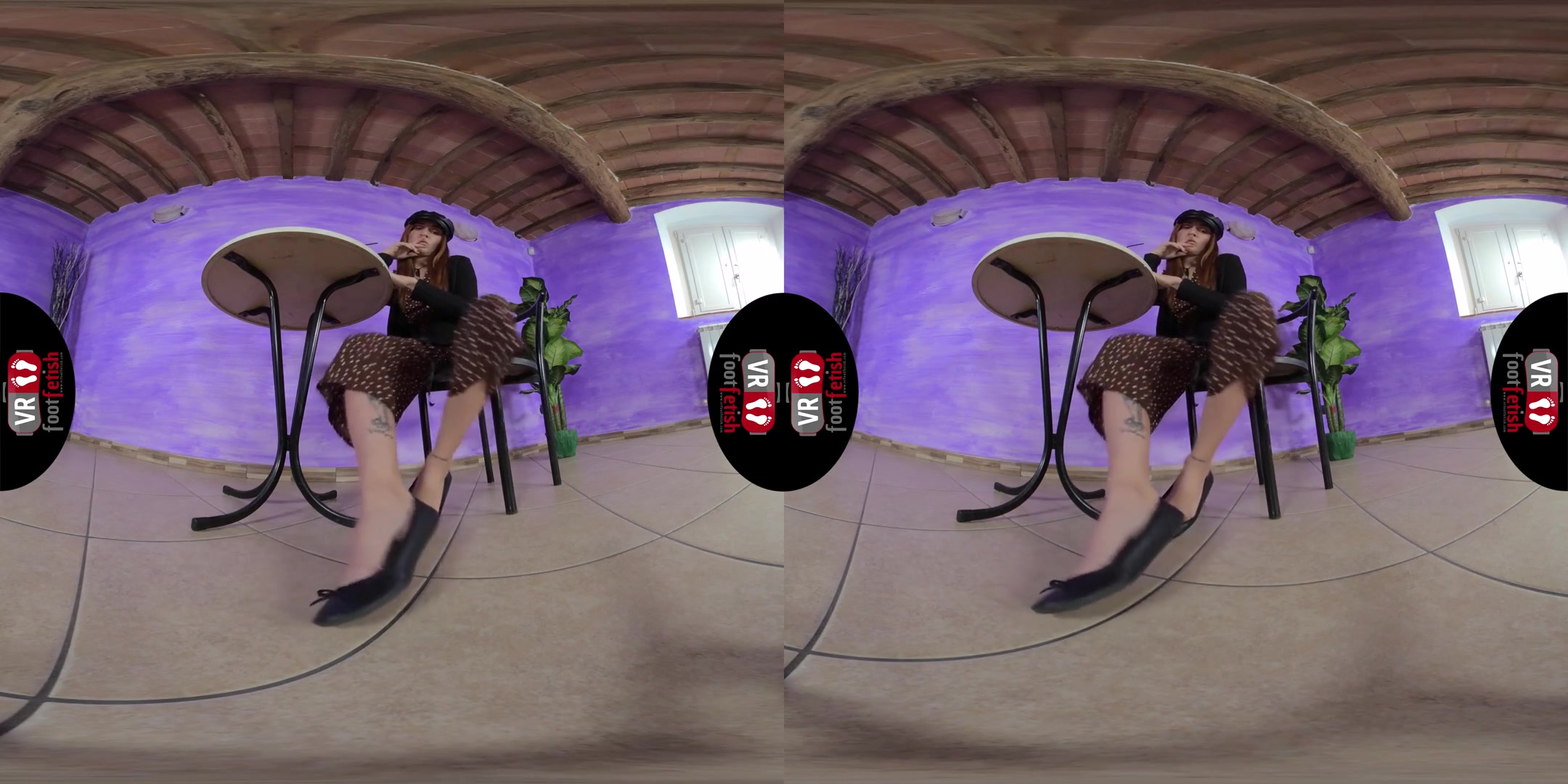 Irresistible Aradia Teases You With Her Painted-Toenail Feet - Foot Fetish Virtual Reality Solo Video