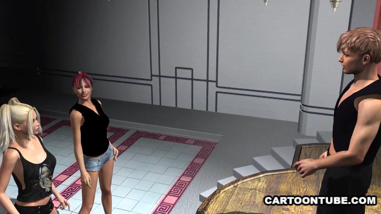 Two Hot 3D Toon Babes Sharing a Stud