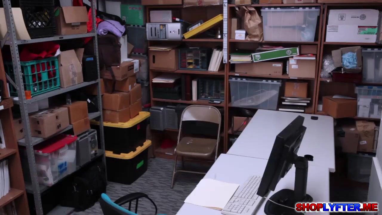 teen 18+ Shoplifter Takes Two Giant Dicks With Megan Sage