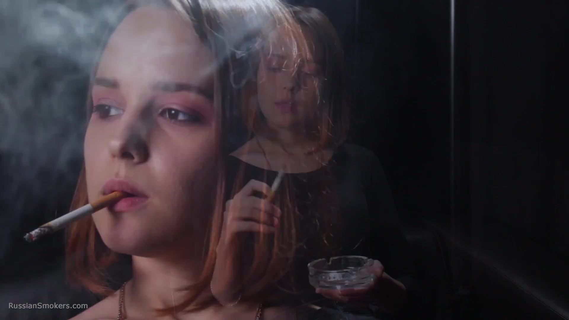 Dasha Is Smoking In The Studio