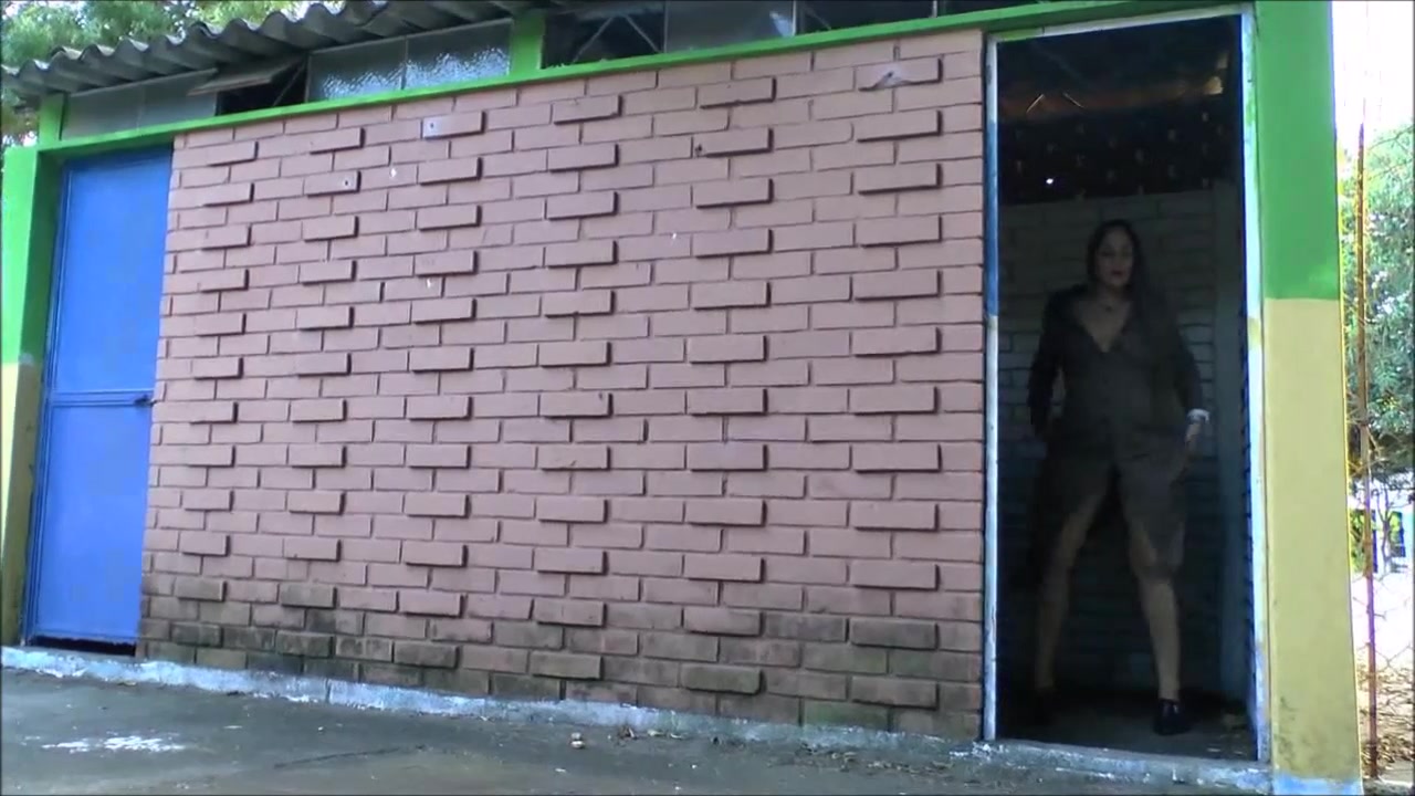 Busty latina babes public nudity and outdoor ###ing of exhibitionist milf heeding the call of nature and flashing pussy