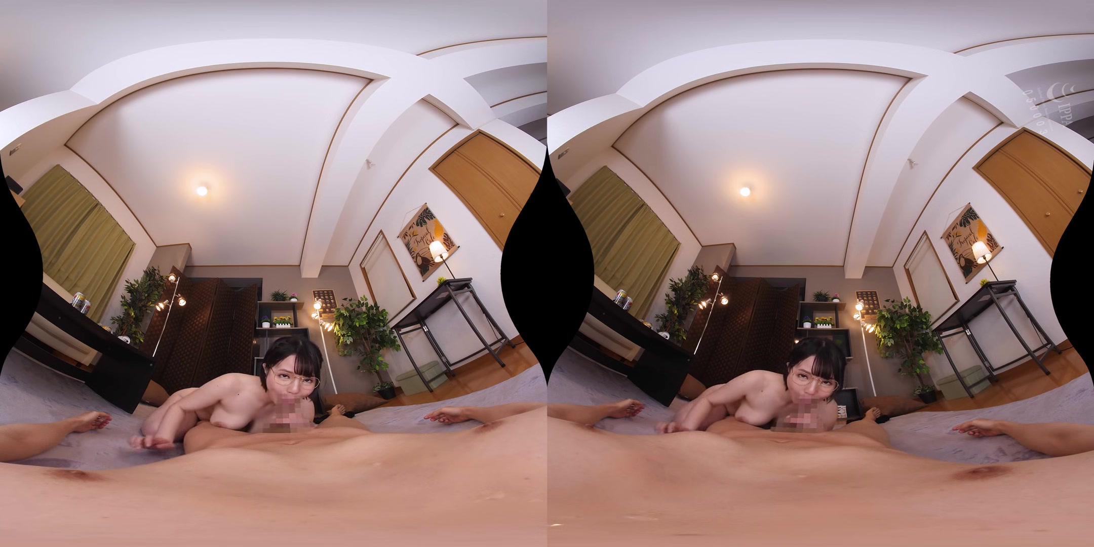 Nenne Ui - Ceiling Angle Vr - Staring At Amorous Glasses Goddess From Below Part 2
