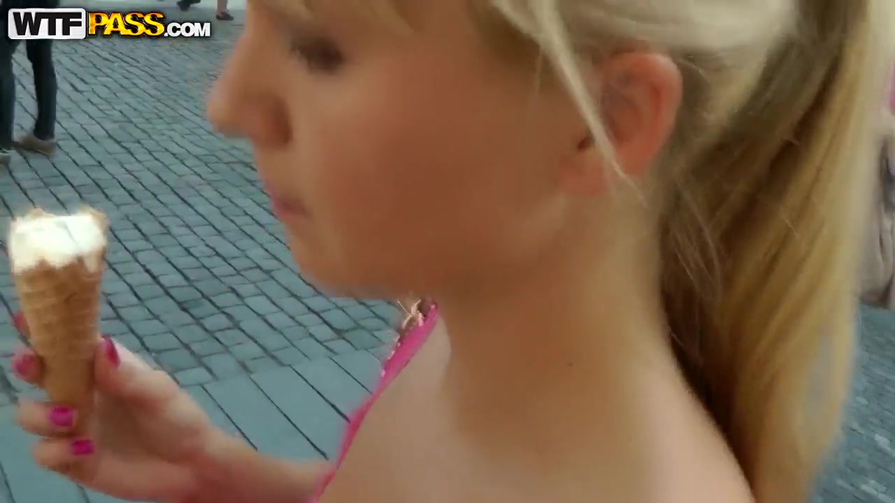 Kinky Bella Baby doing naughty things in public places