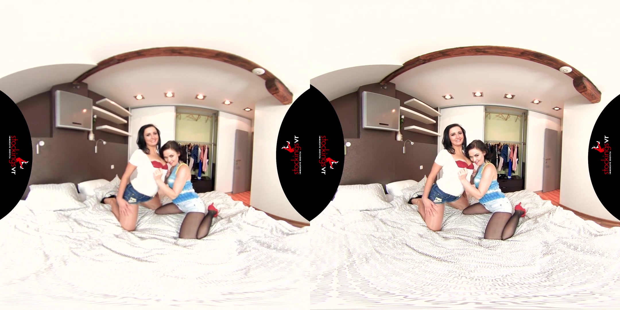 Ally Style & Asdis Loren in Pantyhose Lesbos starring Ally Styles and Asdis Loren - StockingsVR