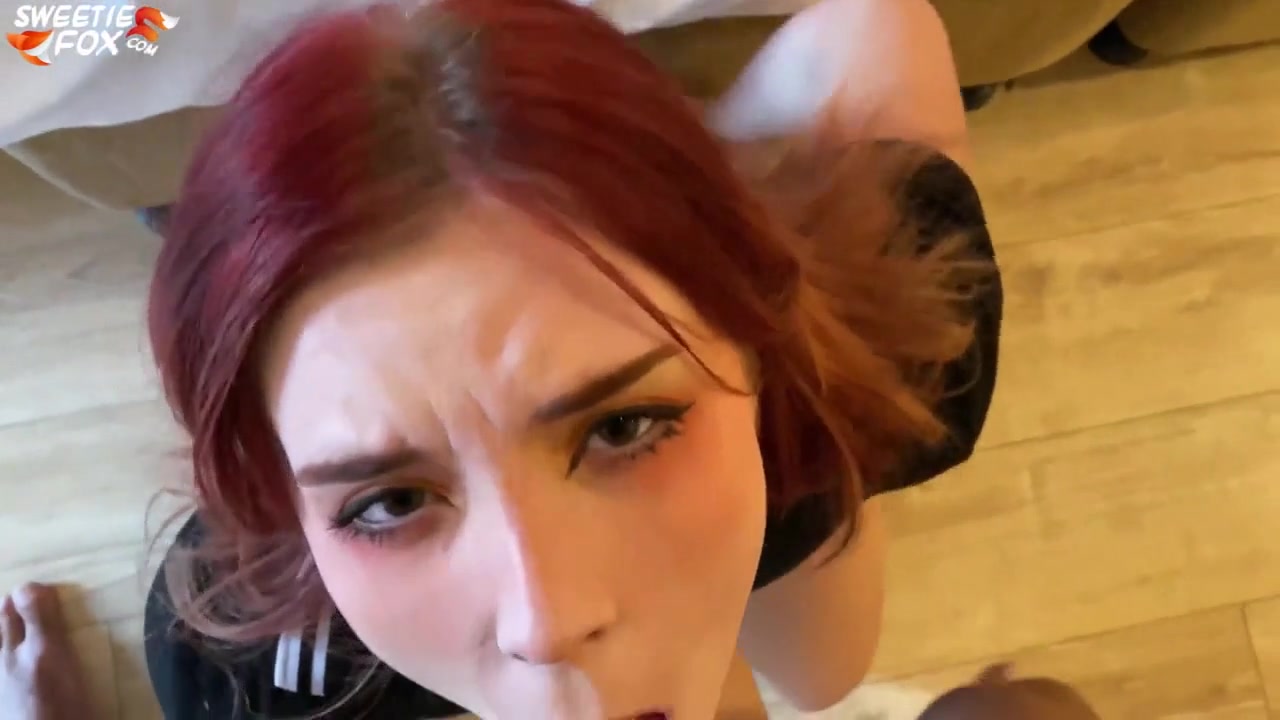 Redhead Hard Fucking And Deep Blowjob - Cum In Mouth