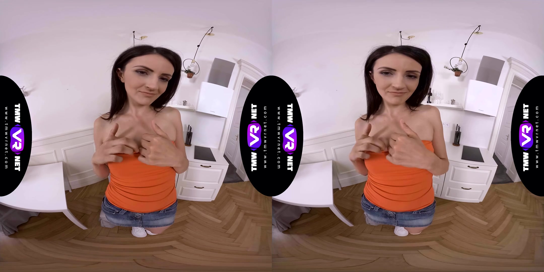 Solo Orgasm on a Kitchen Chair - teen 18+ Petite Fingering