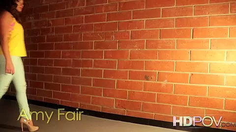 HD POV Amy Fair rides you with her bald pussy