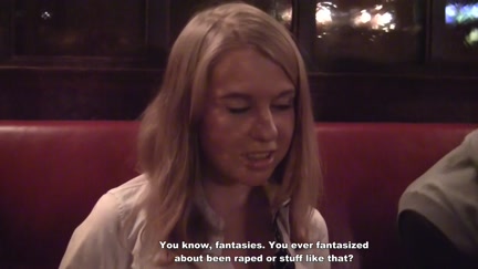 Gal engulf weenie for 100 euros in a cafe in front of everyone