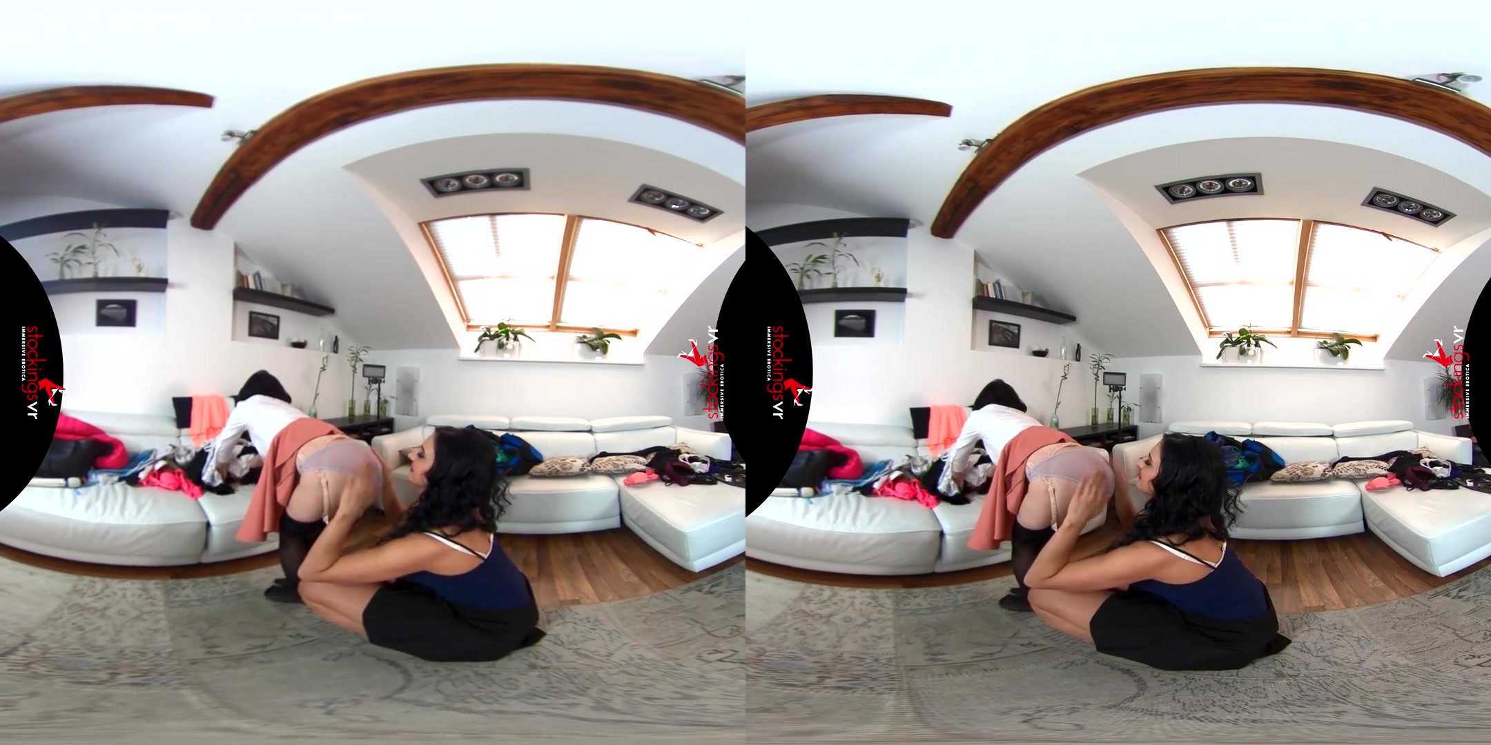 Asdis Loren & Ally Breelsen in Do Not Disturb, Girls at Play - StockingsVR