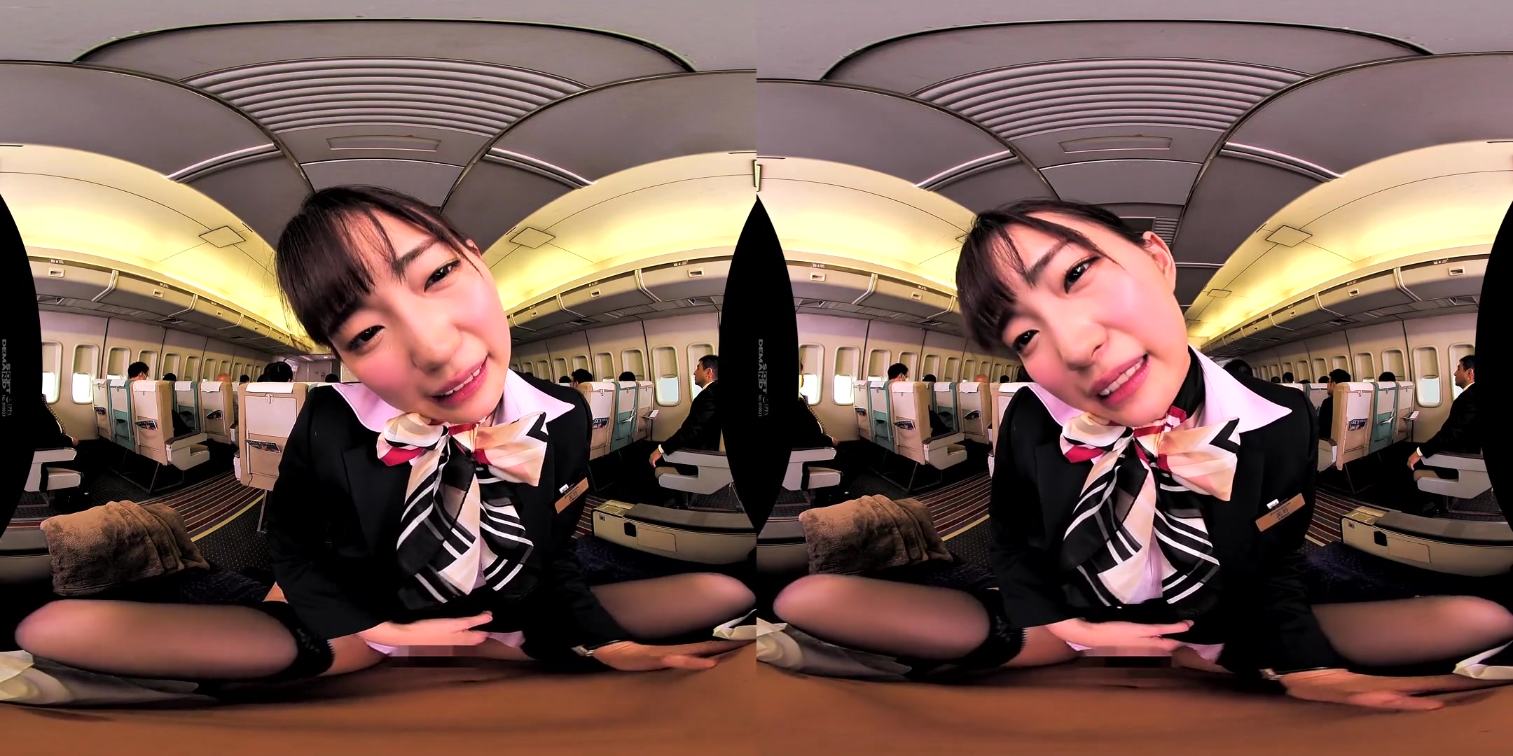 In-Flight Pussy Straddling VR 3 - Asian Uniform Public Sex