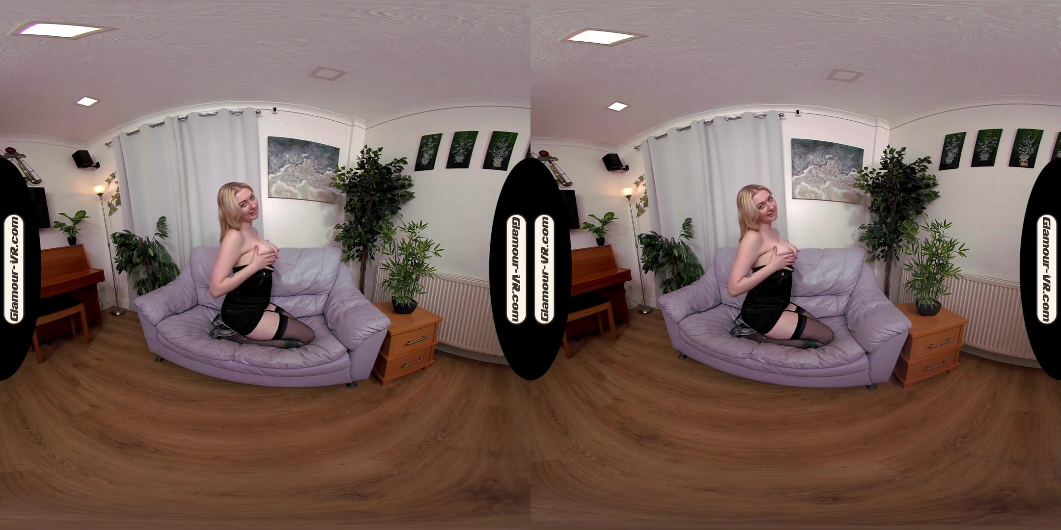 Em Yang In Little Black Dress & Black Stockings With Special Tease Treat For You - 8k Vr