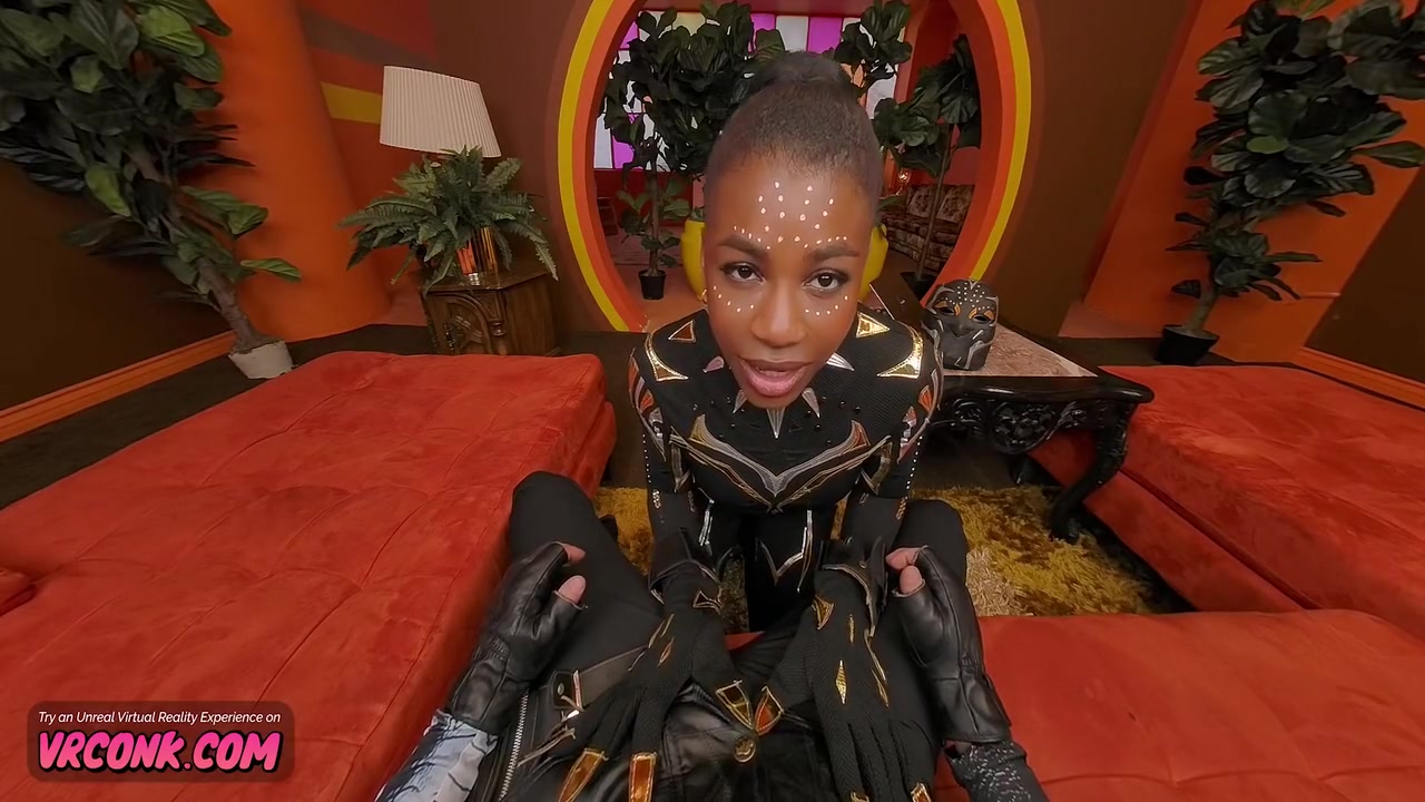 Black Panter Parody Black Horny Girl Fucking With Blowjob And Balls Licking