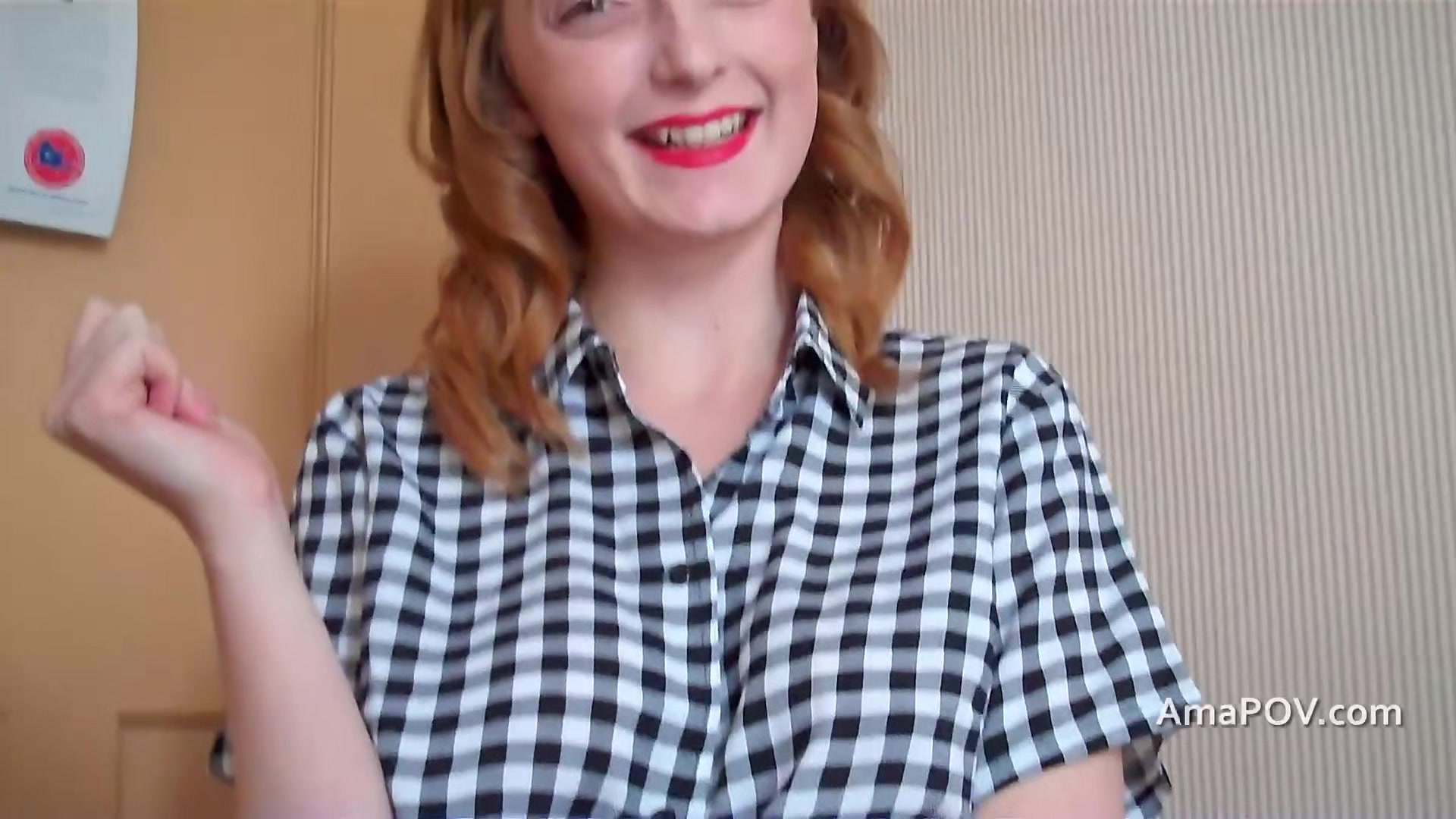 Watch me empty my load into this redheads mouth