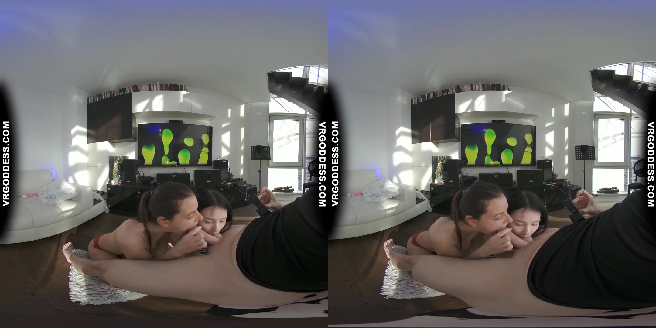 Double Blowjob Between The Scenes From Gorgeous Cumplaying Girls Matty And Rebeka Ruby