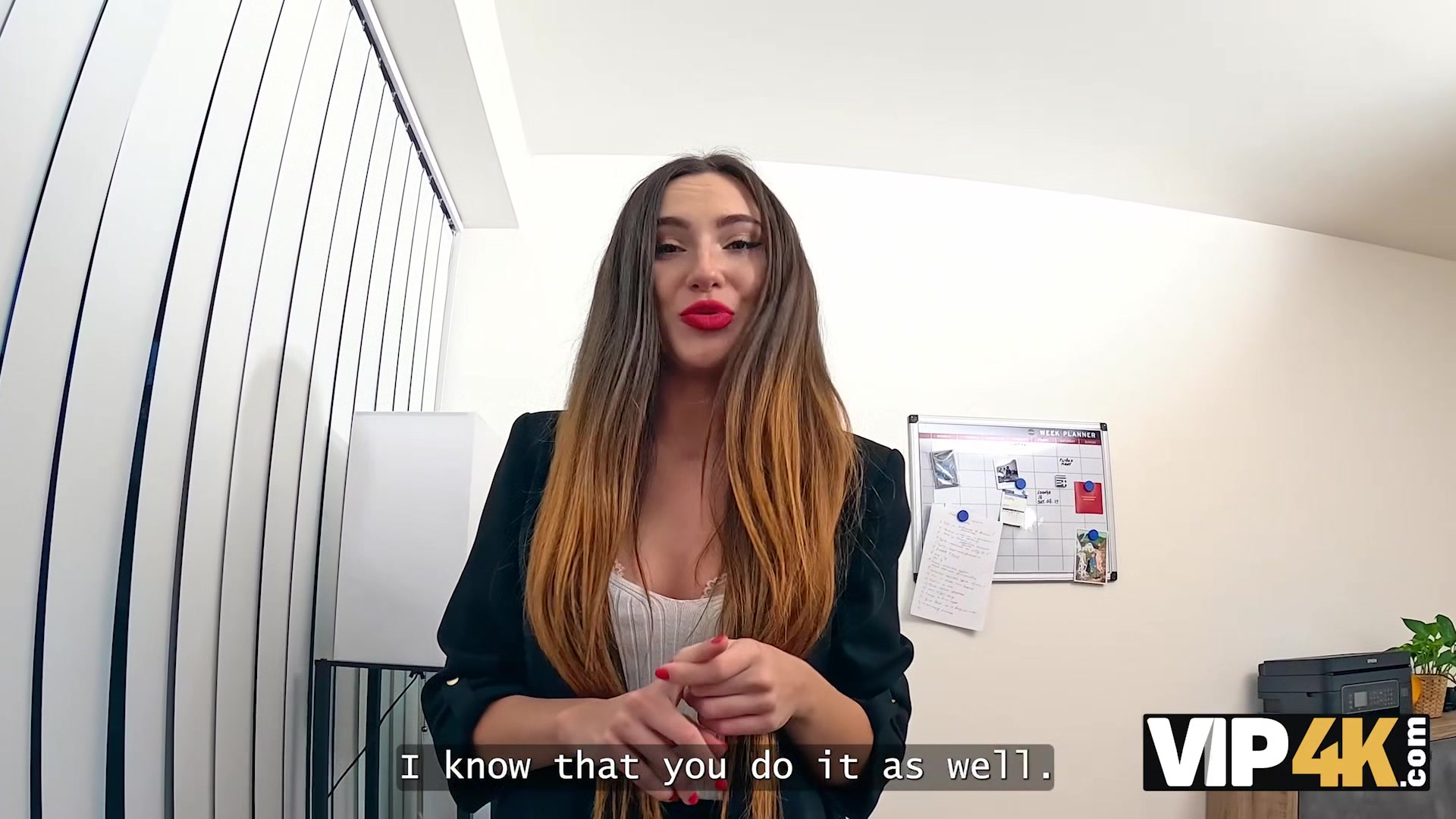 VIP4K. I'm the same as my hubby - love to fuck his colleagues!