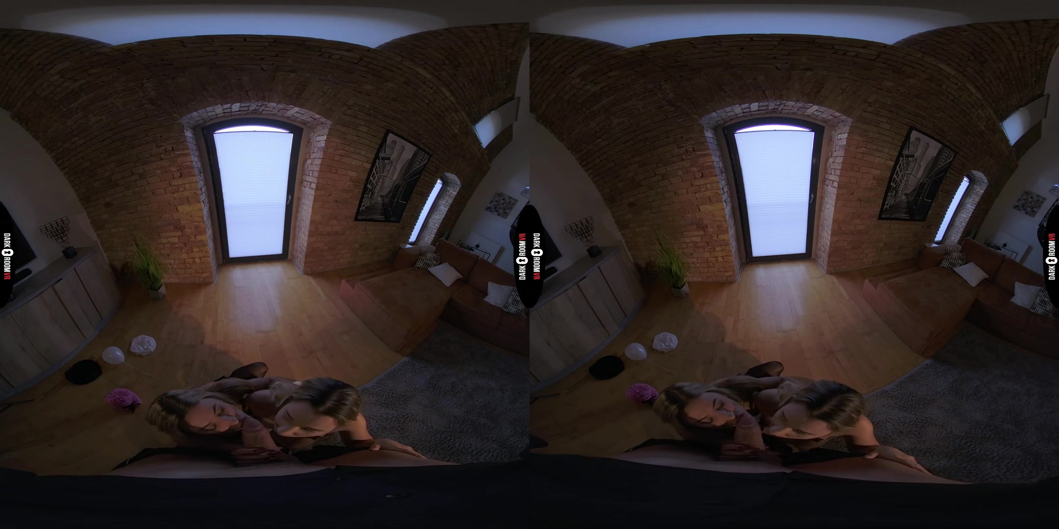 Mona Blue & Shalina Devine VR Porn: You Gonna Be Late For The Birthday, Girl - DarkRoomVR
