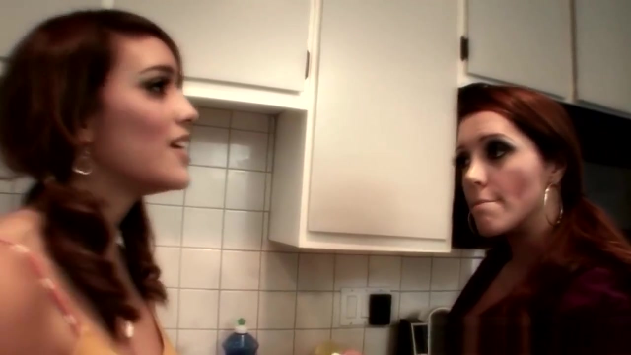 Horny redhead lesbians enjoying lesbian sex