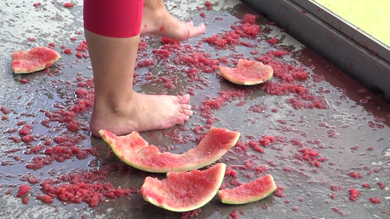 Watermelon feeding by Femdom Austria