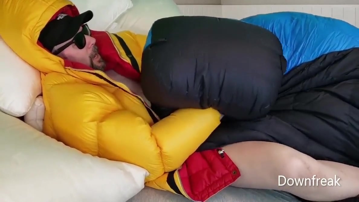 Humping Haglofs Down Bag On Silk Down Comforter