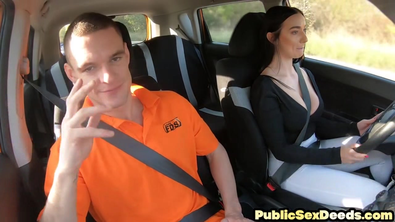 Real petite driving learner pussyeaten