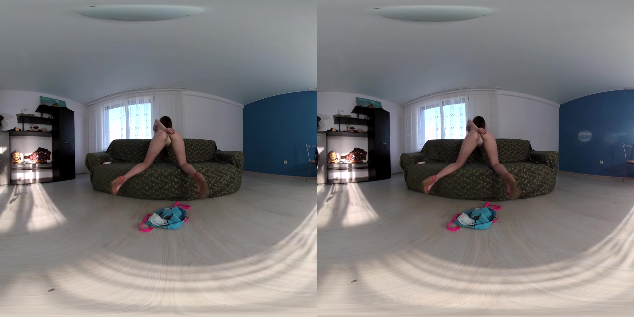 All Naturals Lida Plays With Pinky Toy; Redhead Bush Solo Toy Dildo