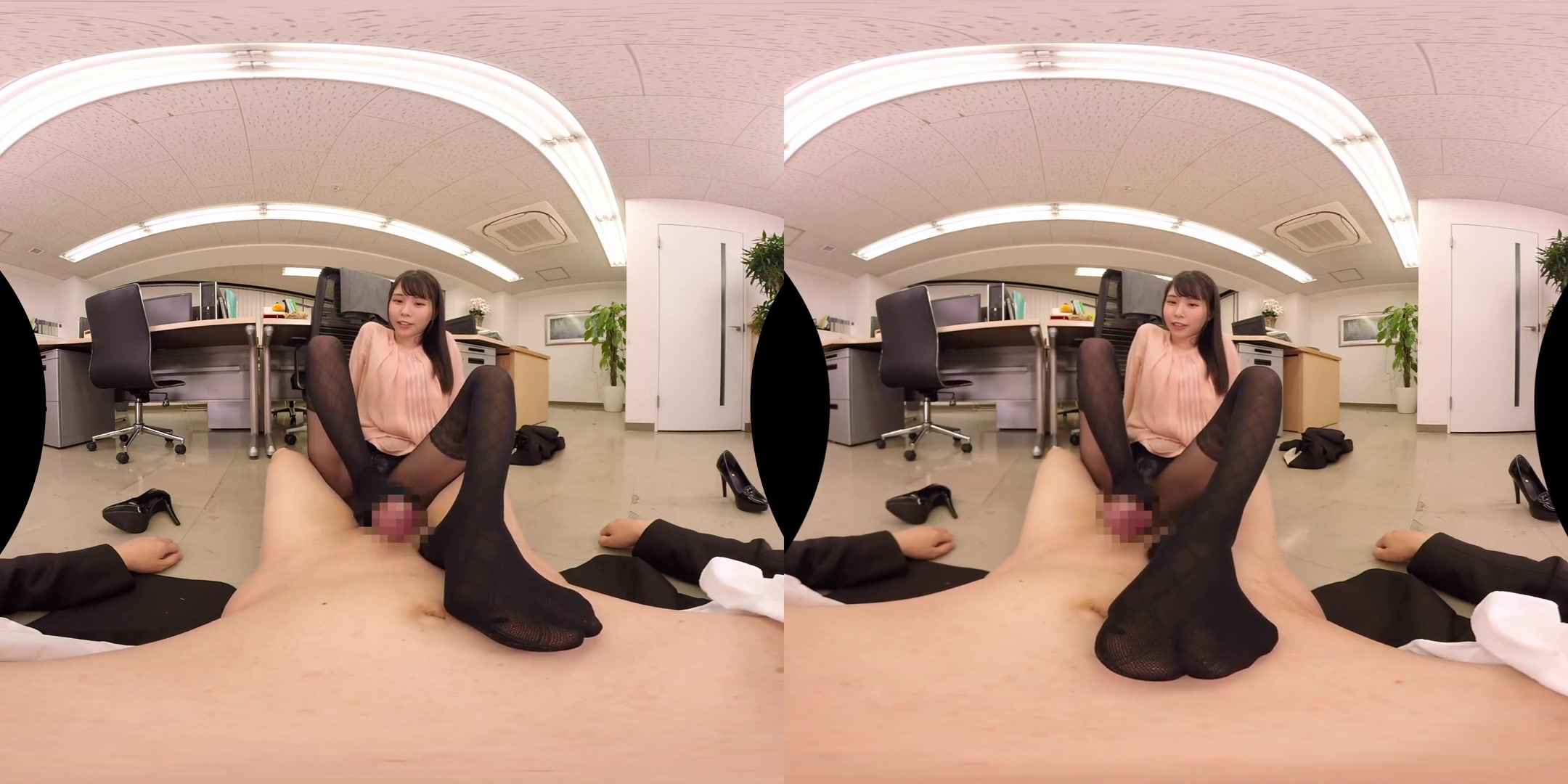 Beautiful Legs and Beautiful Asses Pantyhose Ripping VR; Fucking the OL JAV Hardcore