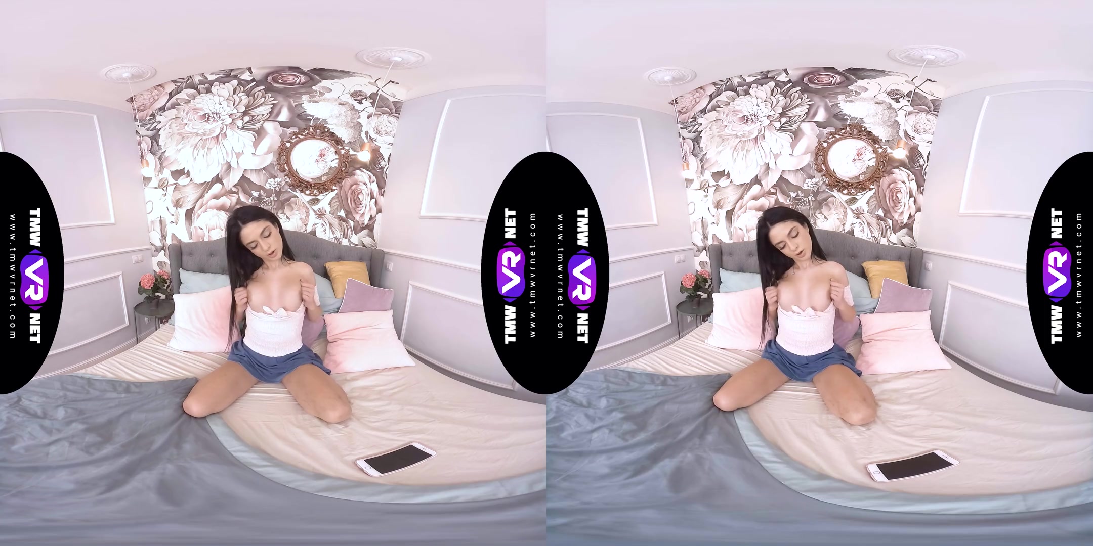 Orgasming With A Phone In Her Hands - Sexy Solo teen 18+