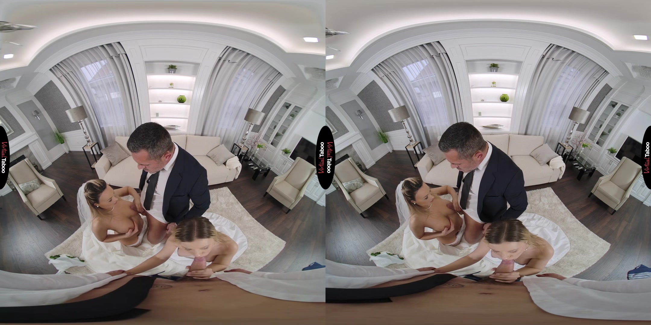 Lily Blossom, Karina King VR Porn: Here Cum The Brides - VirtualTaboo