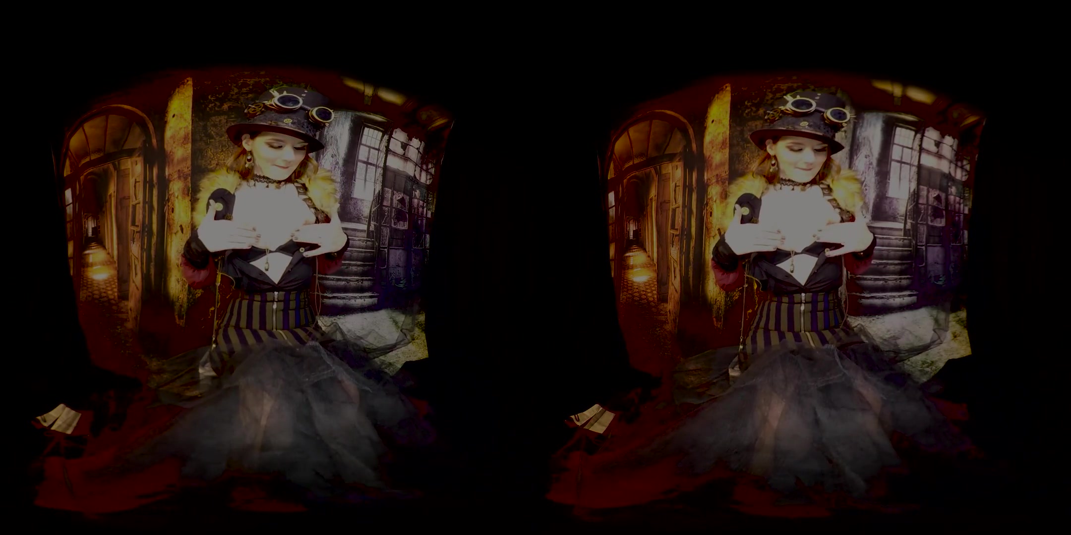Cosplay Elena Vega is a Horny Steampunk Babe - Costume Redhead Solo Model Toying
