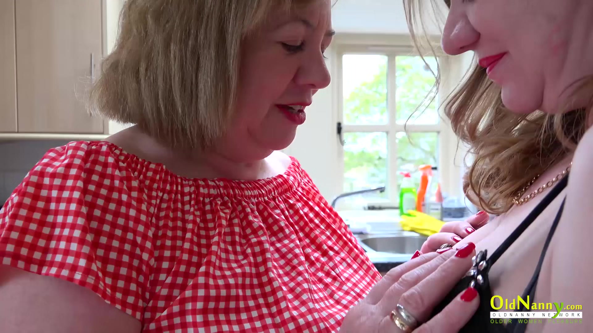 OldNannY Two Busty British Matures Masturbating