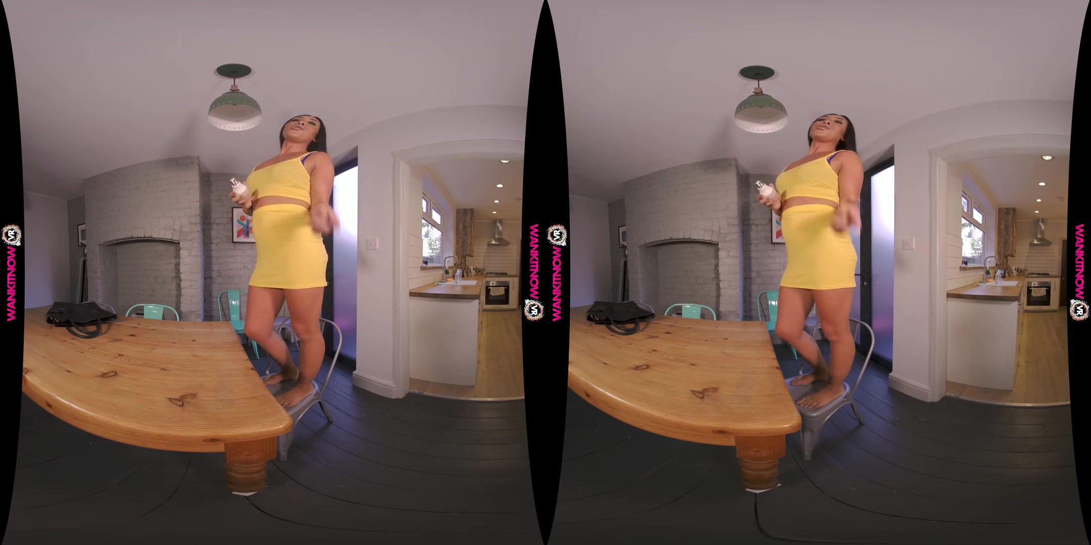 No Work All Play - Tanned British Brunette Babe Solo