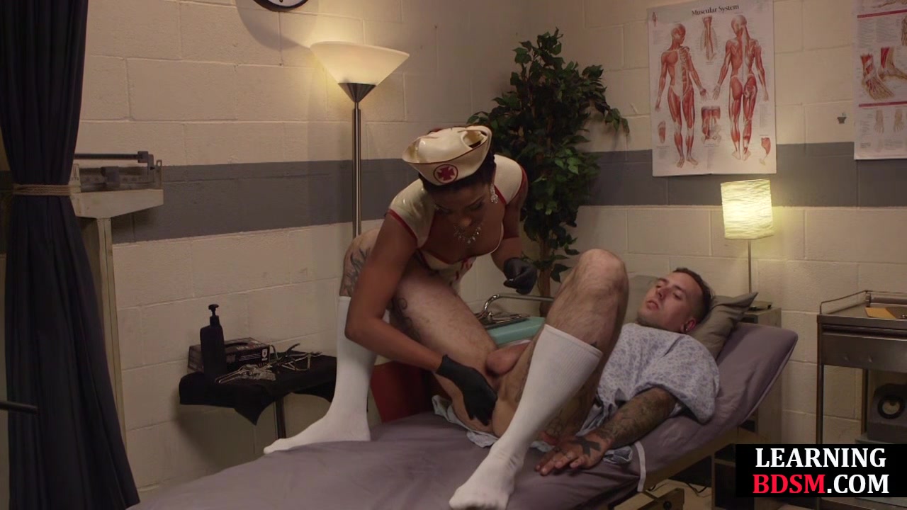 Sexy Uniform slut dominates lucky guy