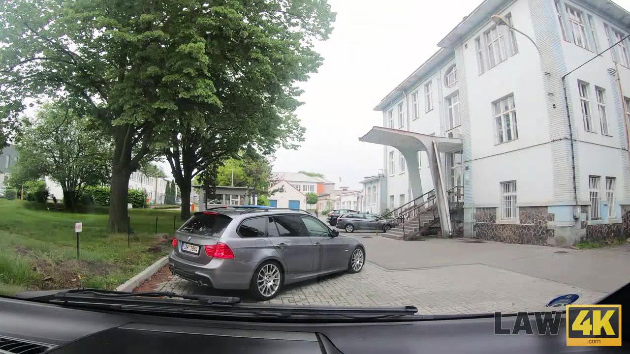 LAW4k. Smart girl Leanne Lace steals BMW but security guards fuck