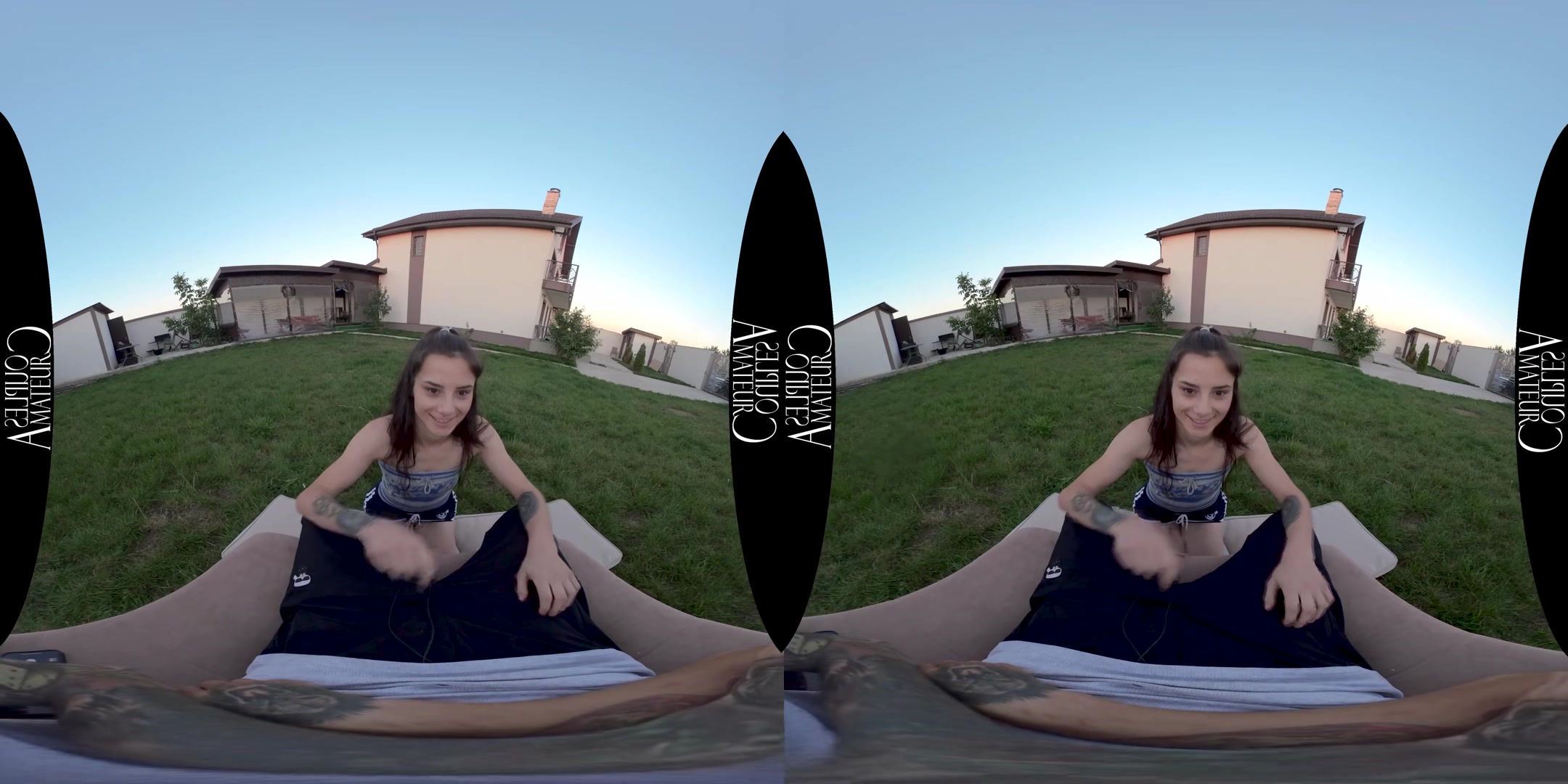 Sun Setting Quick-Fucking Outdoors - AmateurCouplesVR