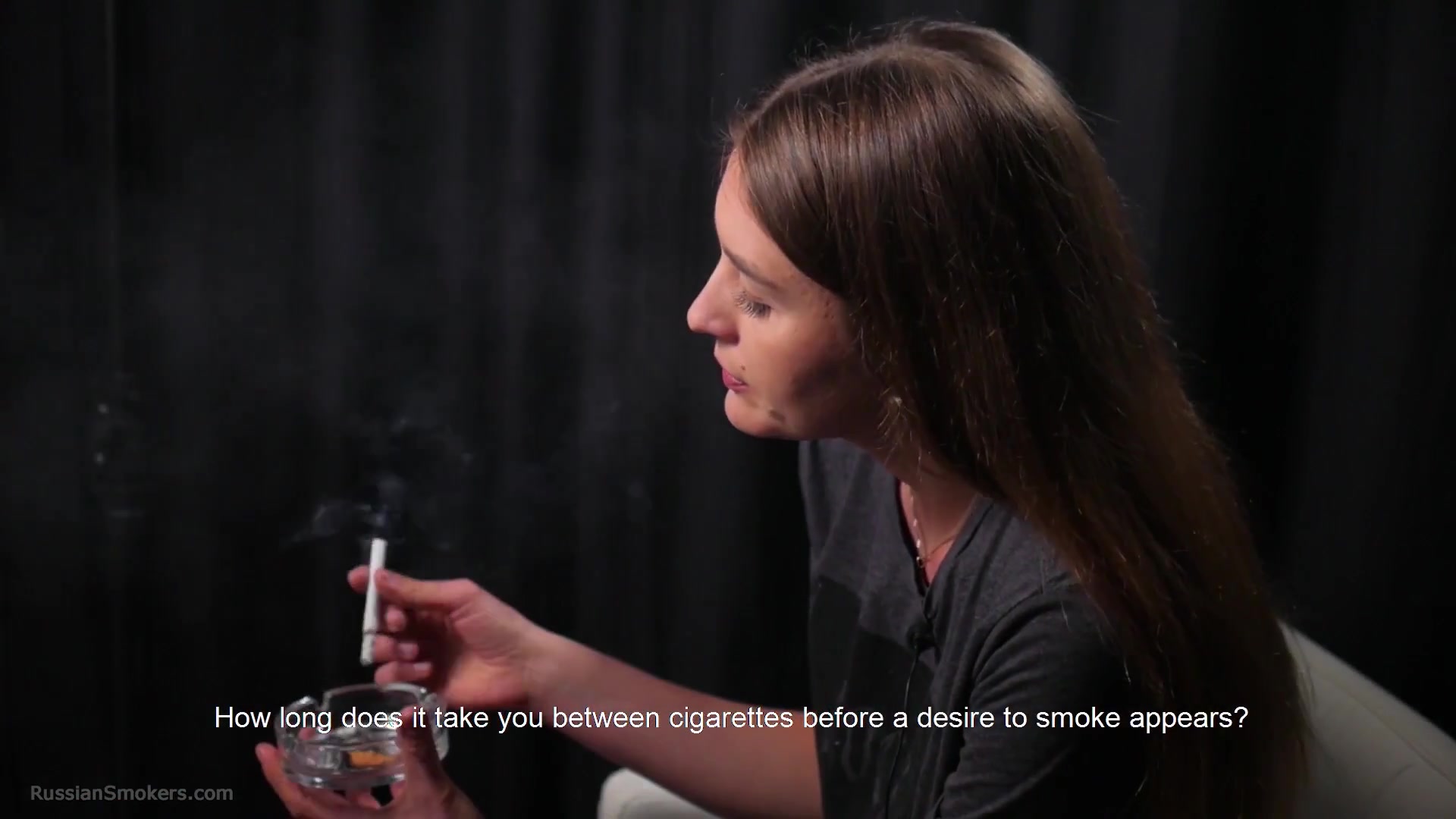 Kate Is Giving An Interview And Smoking 100mm Cigarettes