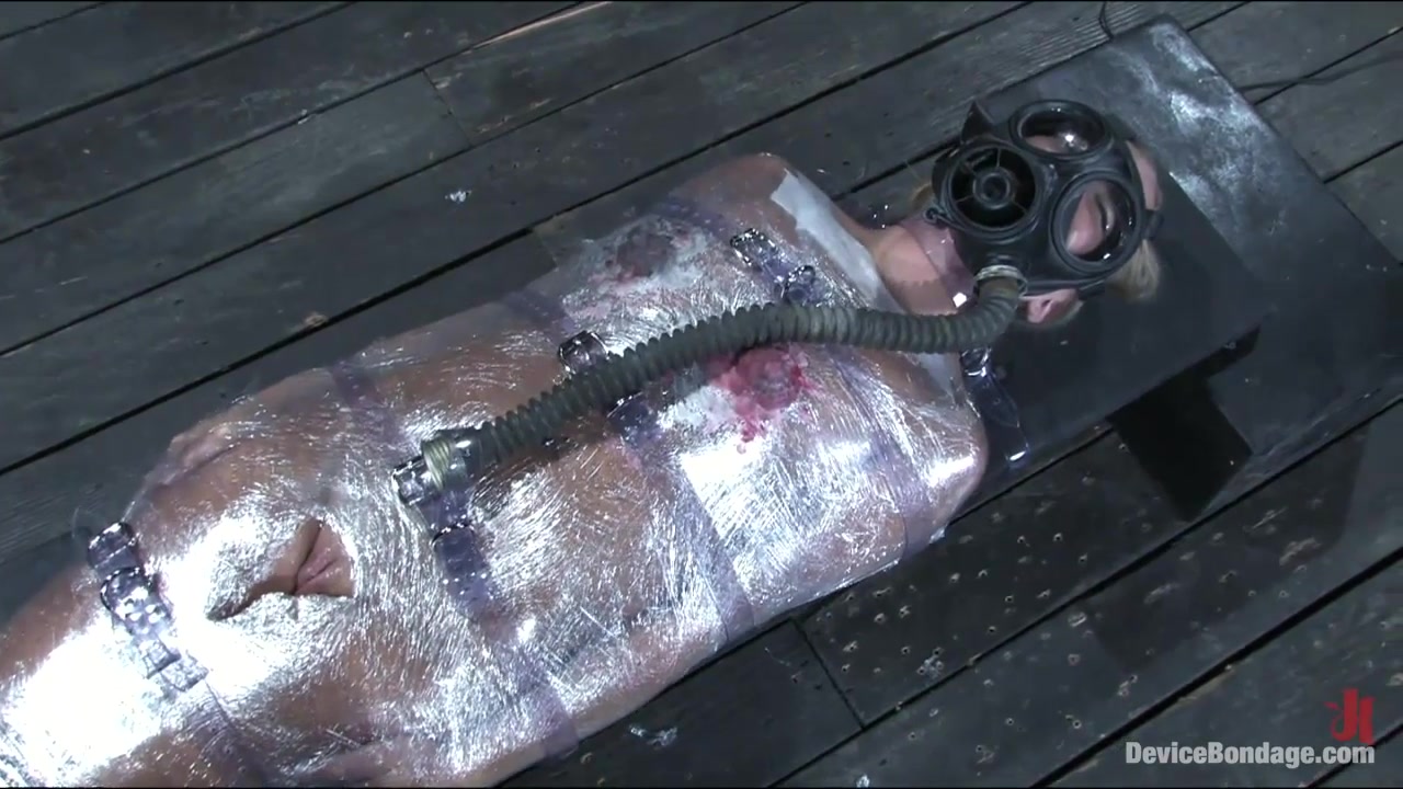 Dia Zerva in Sticky Hot Wrap Trap - DeviceBondage