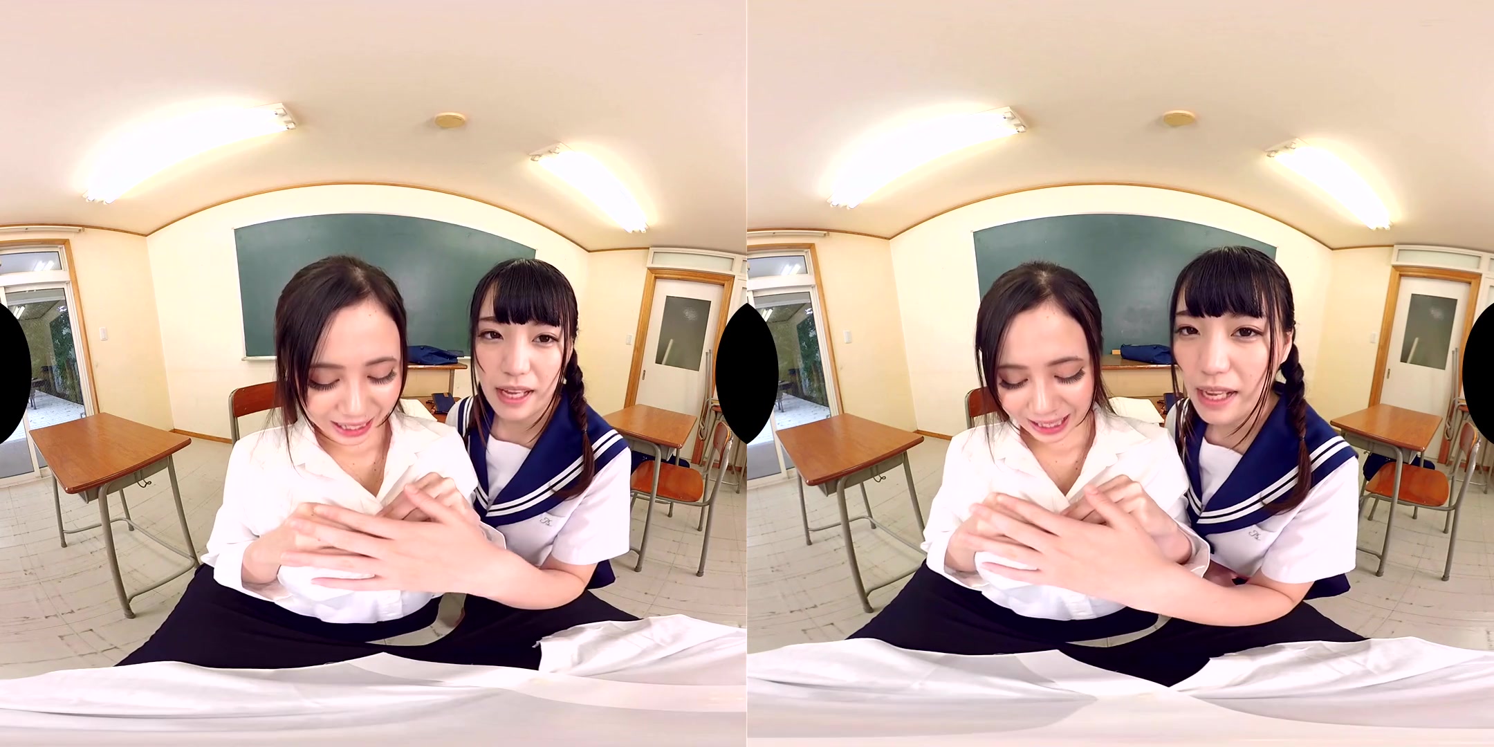 Aimi Yoshikawa & Miyu Amano in Aimi Yoshikawa & Miyu Amano schoolgirls 18+ Battle Over Your Dick! - KoalaVR