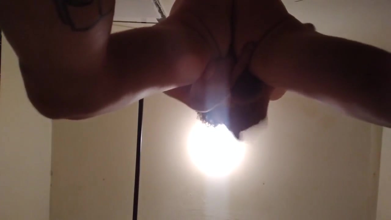 Solo Free-standing Self-assfingering Orgasm & Massive Climax To Start My Day