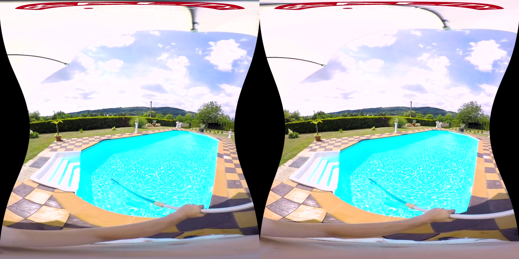 Seducing The Poolboy - POV; Flawless teen 18+ Hardcore Outdoor Sex