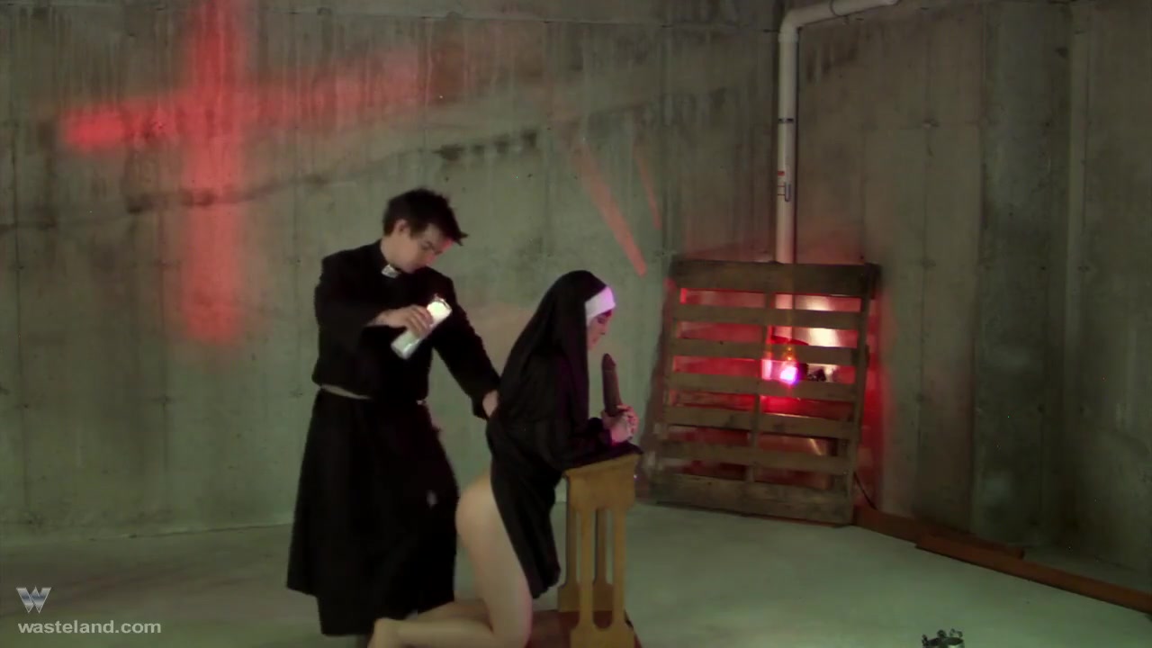 Roleplay Done Right As Hot Redhead Nun Rides A Hard Wooden Dildo Under Rule Of Sexy Priest