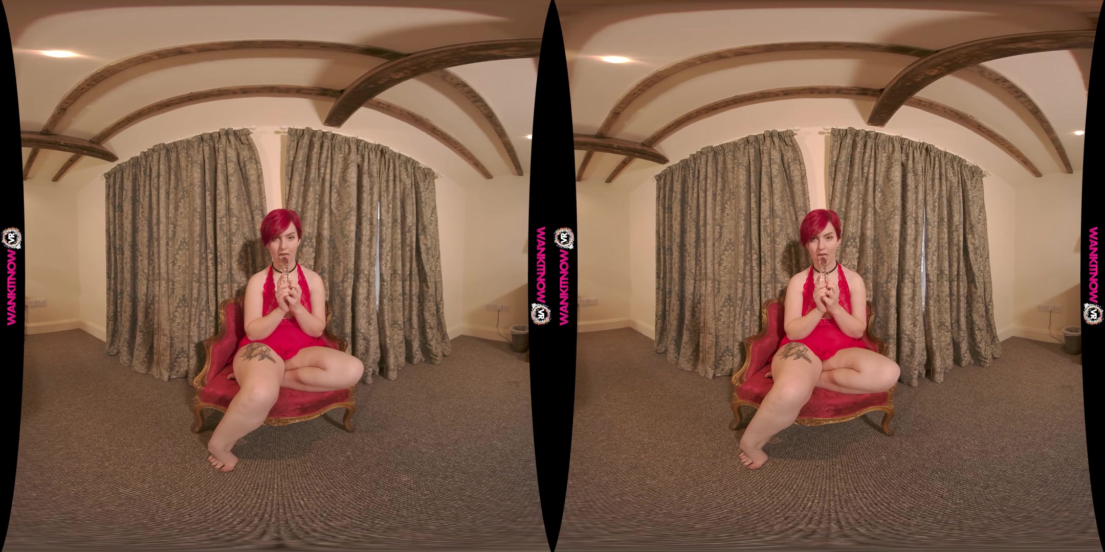 Red Light, Green Light; Hot Redhead Solo Masturbation