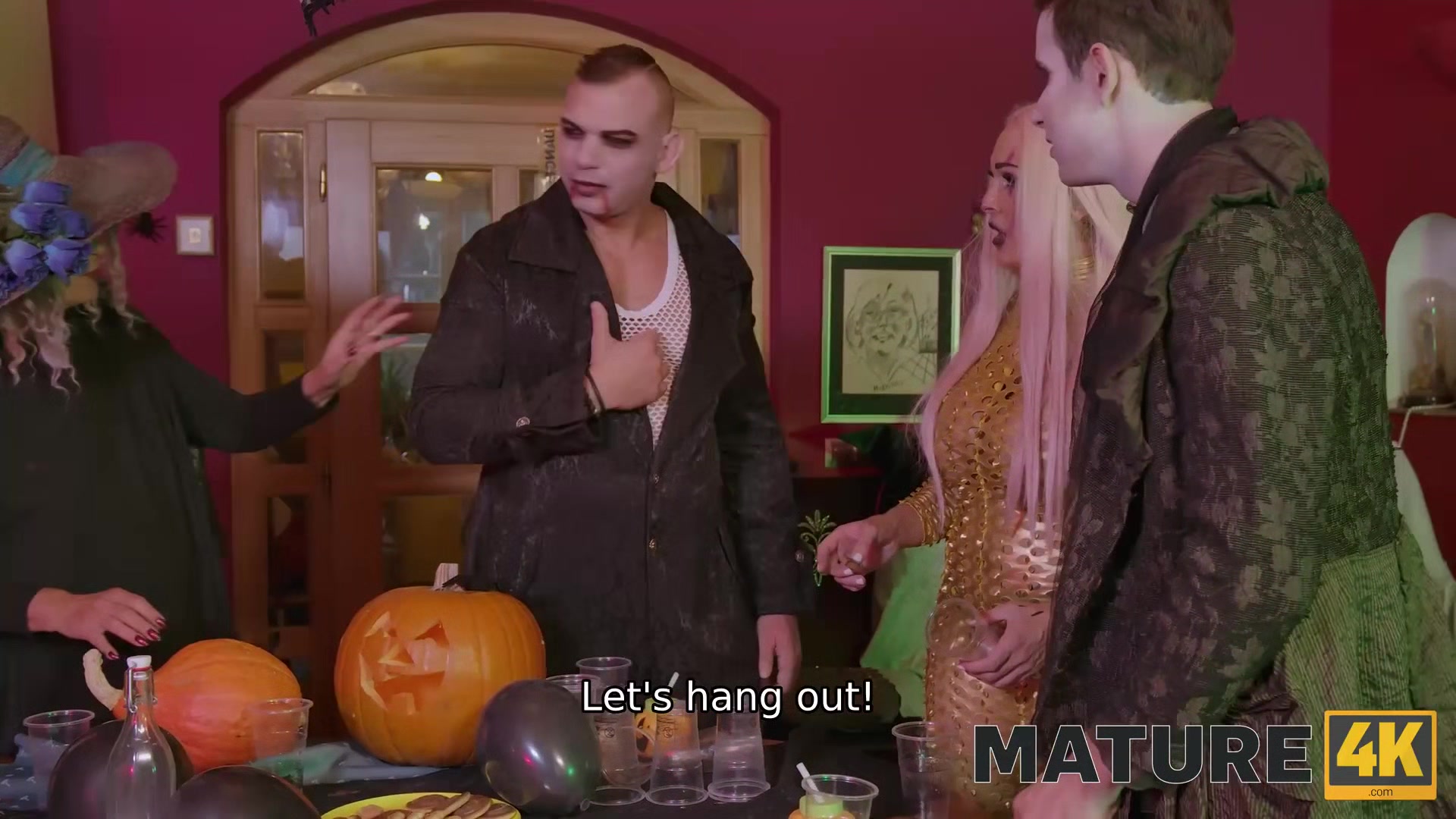 MATURE4K. Fucking Hide And Fucking Seek Halloween Game
