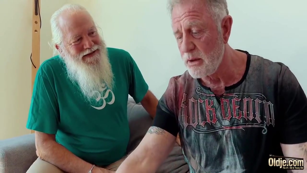 Young Brunette Has Threesome With Old Men And She Swallows Cum 10 Min - Chel Oldje, Snow Deville And Bruno Oldje
